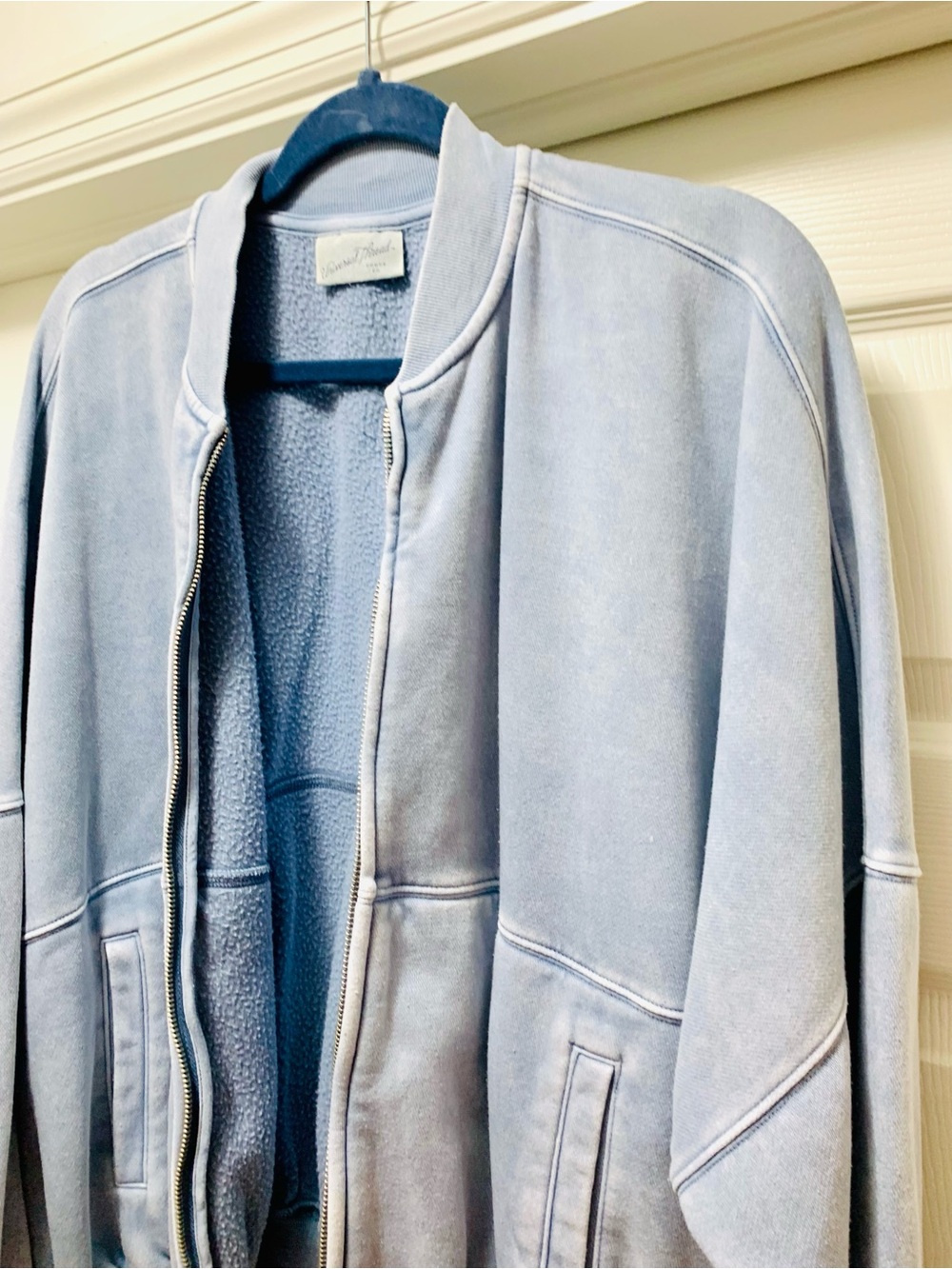 Light Blue Bomber Jacket - Picture 2 of 3